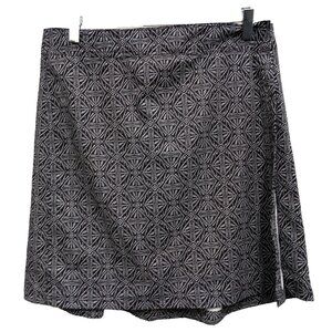 Ripskirt Hawaii Mini Wrap Skirt Womens Large Black White‎ Floral Beach Vacation